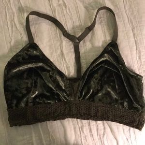 Lane Bryant velvet bralette